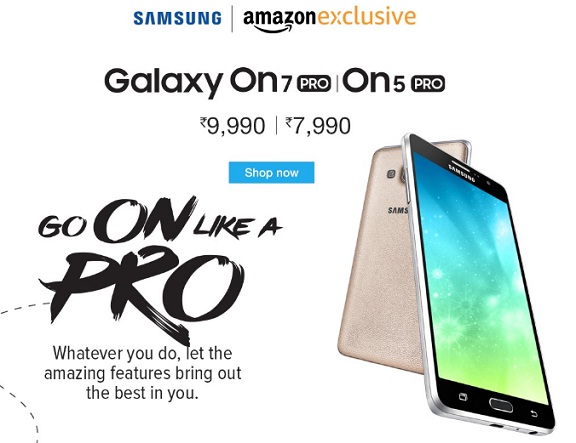 India Desire : Buy Samsung Galaxy On7 Pro & On5 Pro Smartphone From Rs 6990 At Amazon